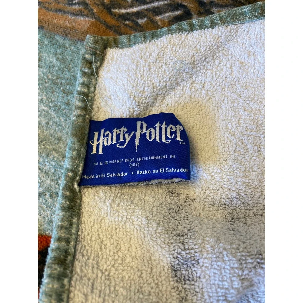 Harry Potter Vintage 2003 Beach Towel Franco Manufacturing Cotton Graphic 2000s